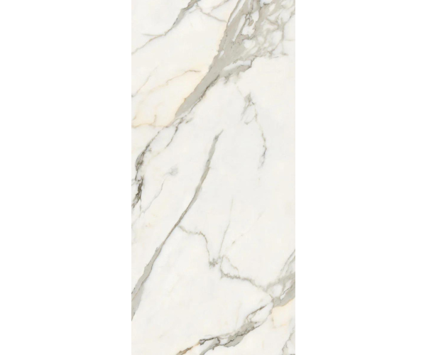 Dlažba jako mramor Coem Wide Gress 260 Marmi Effect Calacatta Effect 120x260 Matt. Rett. - bílá