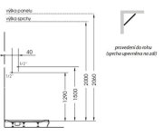 Polysan Mola Termostatický Sprchový Panel Rohový 210x1300mm, Bílá