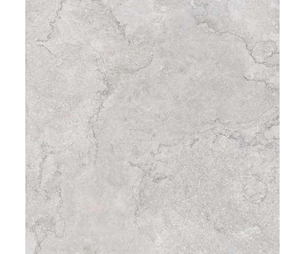Dlažba jako travertin Flaviker Double Plain Grey 120x120 Nat. Rett. - šedá