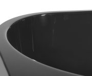 Polysan Astra L Monolith Asymetrická Vana 160x75x60cm, šedá