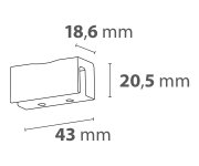 Sapho Multisystem Uchycení Osvětlení Na Zrcadlo, Galerku, černá