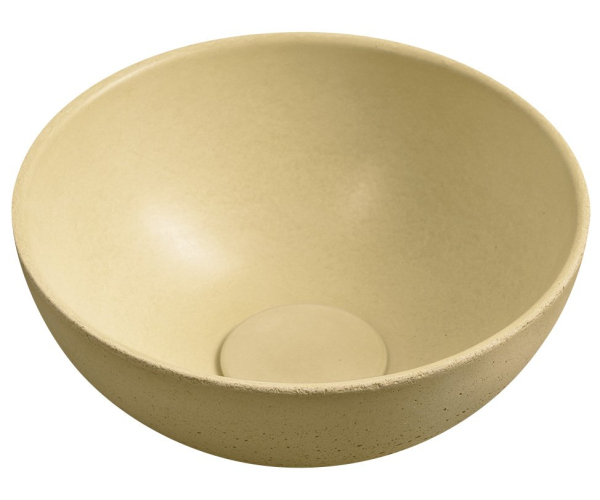 Sapho Minor Betonové Umývátko Na Desku, ø 26cm, žlutá Mat