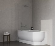Vanová zástěna AVSK1 ARC - AVSK1 ARC 150 L lesk+transparent 7Q7P0CL0Y1