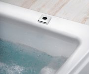 Sapho Sprchová Průchodka Na Okraj Vany Vanu Hranatá, Chrom