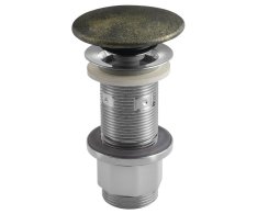 Sapho Umyvadlová Výpust 5/4“, Click-clack, Betonová Zátka, 10-80mm, Zlato Mat