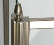Gelco Antique Sprchové Dveře Otočné, 800mm, Levé, čiré Sklo, Bronz, Světlý Odstín