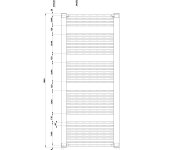 Aqualine Direct Otopné Těleso S Bočním Připojením 750x1680 Mm, Bílá