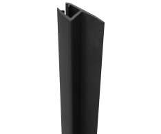 Gelco Svislé Těsnění Mezi Skla 6mm, Délka 2000mm, černá