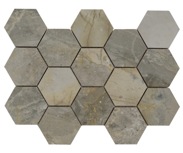 Dlažba jako mramor Cifre Luxury Hexagon Ample Nature 32,5x22,5 Luc.