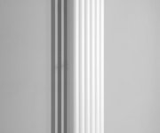 Sapho Pilon Otopné Těleso 418x1800mm, Se šesti Háčky Pro Ručník, Bílá Mat