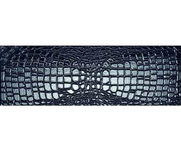 Extravagantní dekor Settecento Crocotiles Croco Classic Dark 24x72 - černá