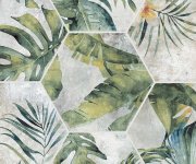 Květinová dlažba Colorker Amazonia ZYX Tropic Decoro Emerald 32x36,8 Hex MIX