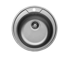 Dřez Round 510, Matný Povrch, Tloušťka 0,6 Mm, Včetně Sifonu (spns3s) A 3 1/2" Sítk
