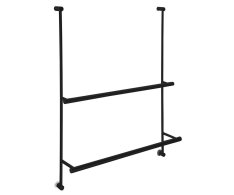 Sapho Závěsný Držák Ručníků Na Sprchovou Zástěnu 600x730x125mm, černá Mat