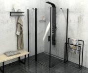 Sapho Ska Stojan Na Ručníky 550x790x200mm, černá Mat