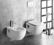 Sapho Brilla Bidet Závěsný, 35,5x53 Cm, Bílá