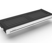 Polička Slim S - Polička Slim S, černá/chrom X07P575