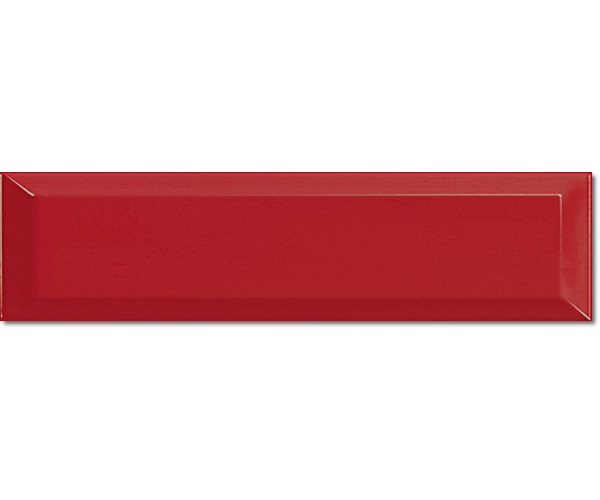 Obklad Equipe Metro Rosso 7,5x30 - červená