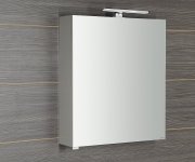 Sapho Riwa Galerka S Led Osvětlením, 50x70x17cm, Bílá Lesk