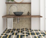 Retro dlažba Equipe Bauhome Band Cold 20x20