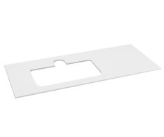 Sapho Brahea Deska Rockstone S Otvorem 121x51,5cm (90+30cm), Levá, Bílá Mat