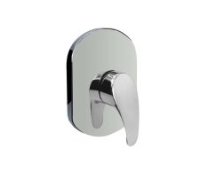 Mereo Sprchová Podomítková Baterie Bez Přepínače, Sonáta, Mbox, Oválný Kryt, Chrom