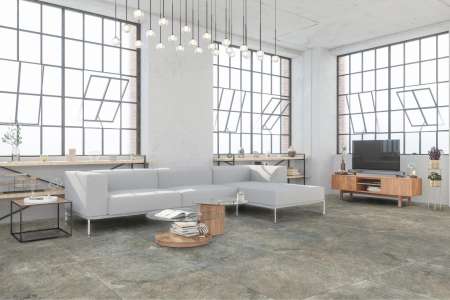 Dlažba jako kámen Gambini BET Silver Grey skvěle doplní industriální styl