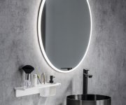 Sapho Viso Kulaté Zrcadlo S Led Osvětlením ø 90cm