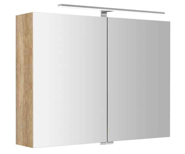 Sapho Riwa Galerka S Led Osvětlením, 81x70x17cm, Dub Alabama