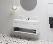 Dvojumyvadlo Lite 120, bez otvorů pro baterie, bez přepadu - Dvojumyvadlo Lite 120, bez otvorů pro baterie, bez přepadu XJX01312001