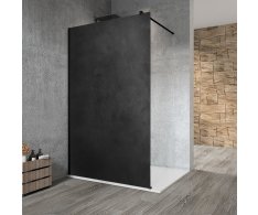Gelco Vario Black Jednodílná Sprchová Zástěna K Instalaci Ke Stěně, Deska Hpl Kara,