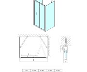 Polysan Easy Třístěnný Sprchový Kout 900x900mm, Skládací Dveře, L/p Varianta, čiré Sklo