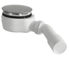 Bruckner Vaničkový Sifon Nízký, Průměr 90mm, Dn40/50, Krytka Nerez Lesk