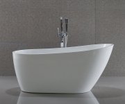 Aqualine Tisa Volně Stojící Vana, 150x75cm, Bílá