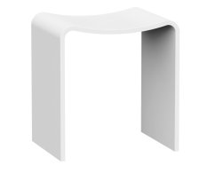 Sapho Koral Koupelnová Stolička 40x43x30cm, Solid Surface, Bílá Mat