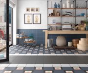 Dlažba Equipe Bauhome Schwarz 20x20 - antracitová
