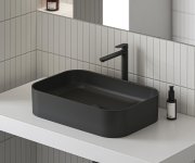 Umyvadlová stojánková baterie Eleganta EL 015.00 - EL 015.20BLM Umyvadlová stojánková baterie 335 mm bez výpusti, černá matná X070291