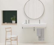 Gsi Kube X Keramické Dvojumyvadlo 120x47cm, Broušená Spodní Hrana, Bílá Extraglaze
