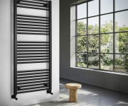 Aqualine Direct Otopné Těleso S Bočním Připojením 600x1320mm, černá Mat