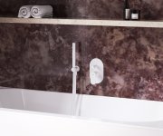 Podomítková baterie Eleganta, s automatickým přepínačem - EL 061.10WV.O2 Podomítková baterie 2-cestná s tělesem, White Velvet X070261