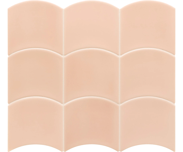 Retro obklad Equipe Wave Primrose Pink 12x12 - růžová