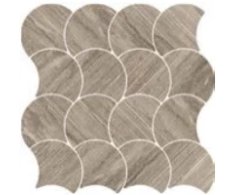 Coem Wide Gress++ Versatile Deco Vein Mosaico Wavy Argilla 28x4x28,4 Nat. Rett.