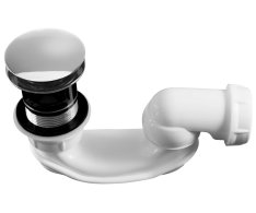Sapho Sifon Pro Vany S Přepadem, Průměr 50mm, Dn50, Krytka Chrom