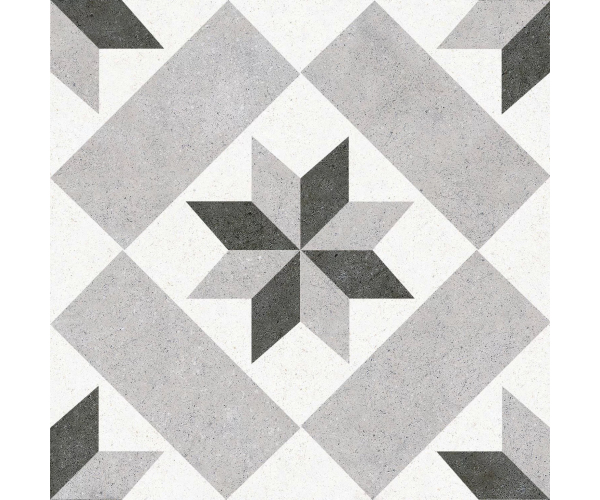 Retro dlažba Codicer Vintage Star Grey 25x25