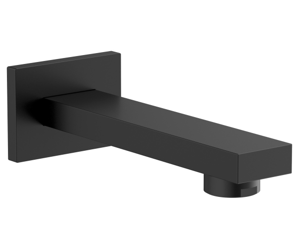 Sapho Nástěnná Výtoková Hubice, Hranatá, 160mm, černá Mat