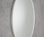 Sapho Notion Slim Kulaté Zrcadlo V Rámu ø 70cm, Bílá Mat