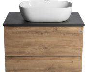 Aqualine Altair Skříňka S Deskou 68 Cm, Dub Emporio/antracit Břidlice