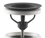 Omp Tea Umyvadlová Výpust 5/4“, Click-clack, Velká Zátka, 10-45mm, černá Mat
