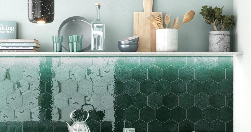 Realizace Bestile Alma Verde Hexa - šestihran ve formátu 13x15