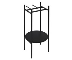 Sapho Puno Podstavec Pod Kulatá Umyvadla 375x830x448xmm, černá